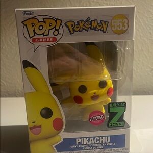 Funko Pop! Games Pikachu Flocked Vinyl Figure - Yellow